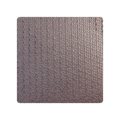 304 316 رنگ ریترو قهوه ای صفحه فلزی ابراز شده برای تزئینی طرح ورق فولاد ضد زنگ بافت
